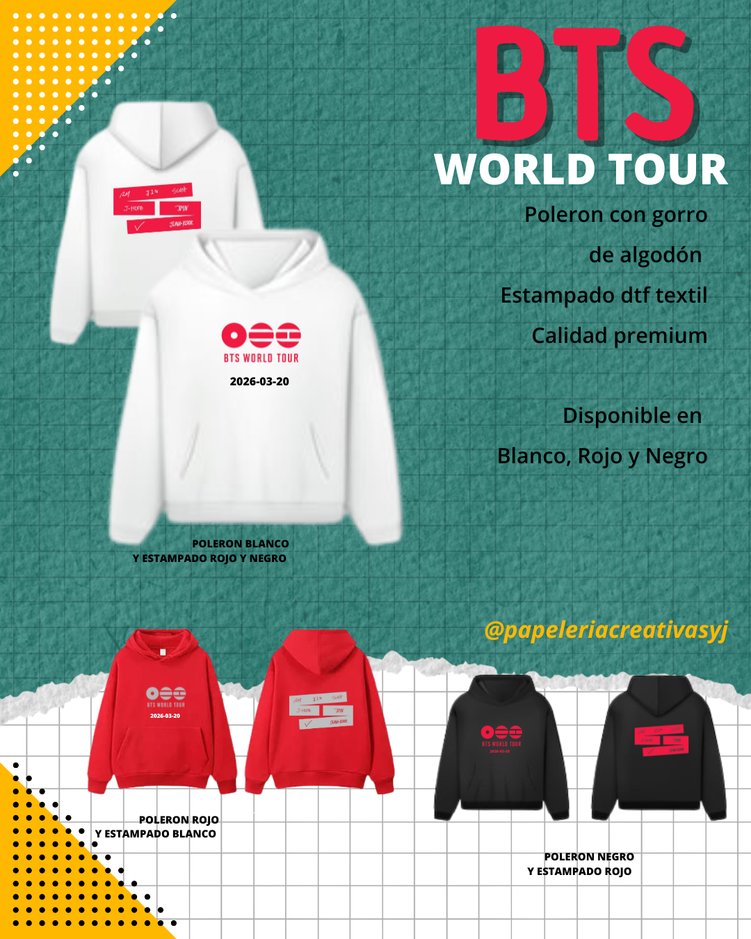 Poleron BTS WORL TOUR